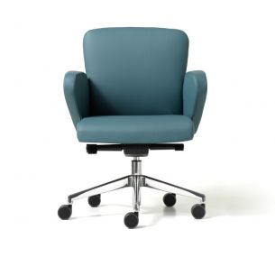 HALFPIPE_OPERATIVE - Swivel and adjustable Diemme office armchair, Art. HPBSAL0, padded seat with insert in contrasting colours