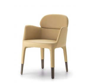 ESTER 690 - Pedrali upholstered armchair, upholstery in different finishes and colours
