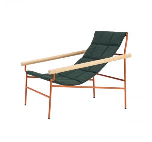 DRESS CODE GLAM_2582 - Chaise basse Scab en acier peint, assise en tissu, plusieurs couleurs