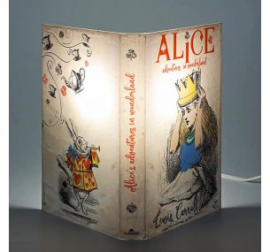 ALICE IN WONDERLAND - Abat Book Lamp