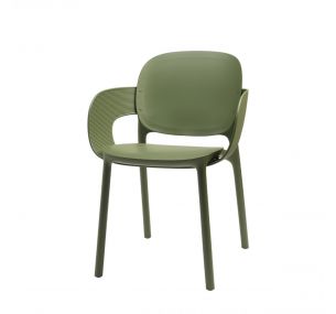 HUG_2382 - Scab technopolymer low chair available in different colours, stackable, also for outdoor use