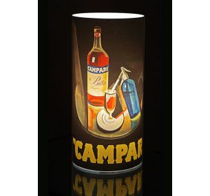 CAMPARI AFFICHE - Cylindrical lamp