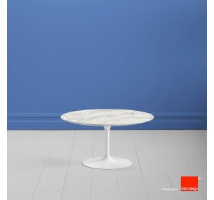 Table basse Tulip SA101 - H41 Eero Saarinen - PLATEAU ROND EN CERAMIQUE DEKTON COSENTINO MORPHEUS - AUSSI POUR L'EXTERIEUR
