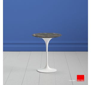 Tavolino Tulip SA207 - Eero Saarinen - Coffe Table H52, PIANO ROTONDO E OVALE IN CERAMICA LAMINAM NOIR DESIR - ANCHE PER ESTERNO