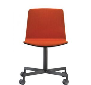 NOA 727 - Swivel chair Pedrali with castors, upholstered polycarbonate seat, different colours