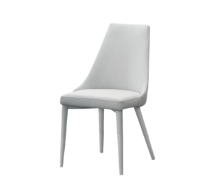SINFONIA - Metal chair with faux leather upholstery