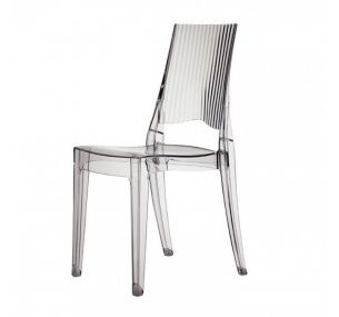 GLENDA_2360 - Stapelbarer Scab-Stuhl aus Polycarbonat, für den Außenbereich geeignet