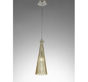 COSTARICA 2810 - RIBBED GLASS - Pendant Lamp, Selene Illuminazione