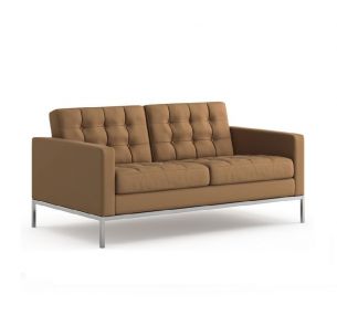 Zweisitzer-Sofa Florence Knoll FK_002 - Stoff oder Lederbezug