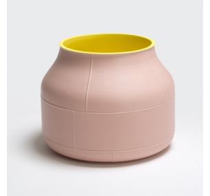 Benjamin Hubert - Vase Tub HUB4 - Rose mat-jaune