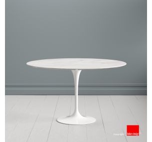 Tulip Table SA03 - H73 Eero Saarinen - ROUND TOP WHITE CARRARA MARBLE