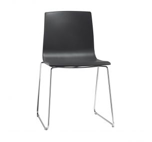 ALICE_2677 - Scab metal chair, stackable, technopolymer seat