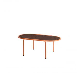 DRESS CODE TABLE_2744 - Table basse Scab en acier, plateau ovale, différentes finitions