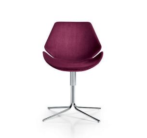 EON - Diemme Metallstuhl, drehbar, Sitz aus Polyurethan auch gepolstert, verschiedene Farben.