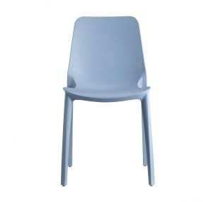 GINEVRA_2334 - Stapelbarer Scab-Stuhl aus Technopolymer, für den Außenbereich geeignet