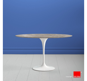 SPECIAL DEAL - Tulip Oval Tisch in Pietra Grey Keramik - Platte 120x75 cm