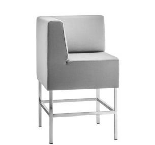 HOST 222 - Modular Pedrali corner stool, upholstered with fireproof polyurethane foam