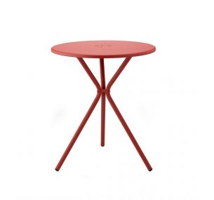 LEO_2719 - Scab-Tisch für Cafés oder Restaurants, Blechplatte mit Zierlöchern, auch für den Einsatz im Freien