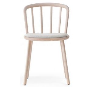 NYM 2831- Pedrali wooden chair, with cushion, different finishings and colours