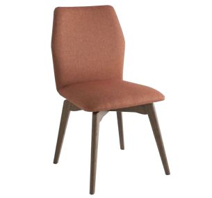 HEXA - Upholstered chair with wooden frame