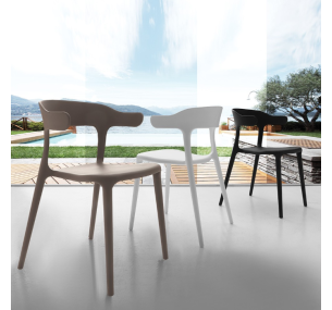 BRERA - Stuhl aus Polypropylen, auch für den Außenbereich geeignet