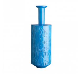 Bethan Laura Wood - Kollektion Guadalupe_Vase C BLW-11 Einfarbig Blau