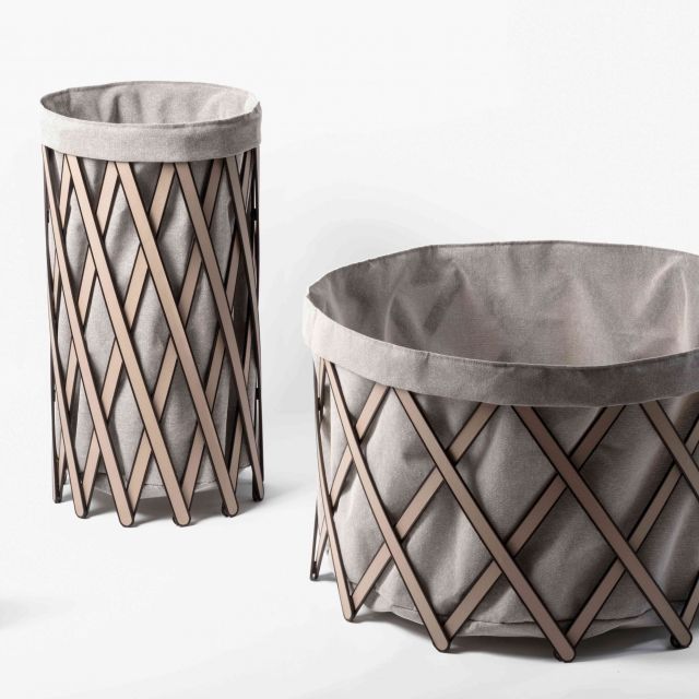 SAFARI - The leather baskets by Pinetti