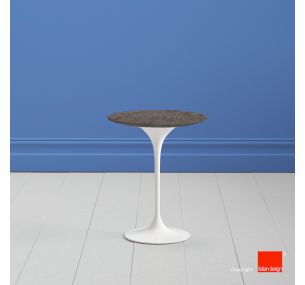 Tavolino Tulip SA213 - Eero Saarinen - Coffee Table H52, PIANO ROTONDO E OVALE IN CERAMICA DEKTON COSENTINO KIRA - ANCHE PER ESTERNO
