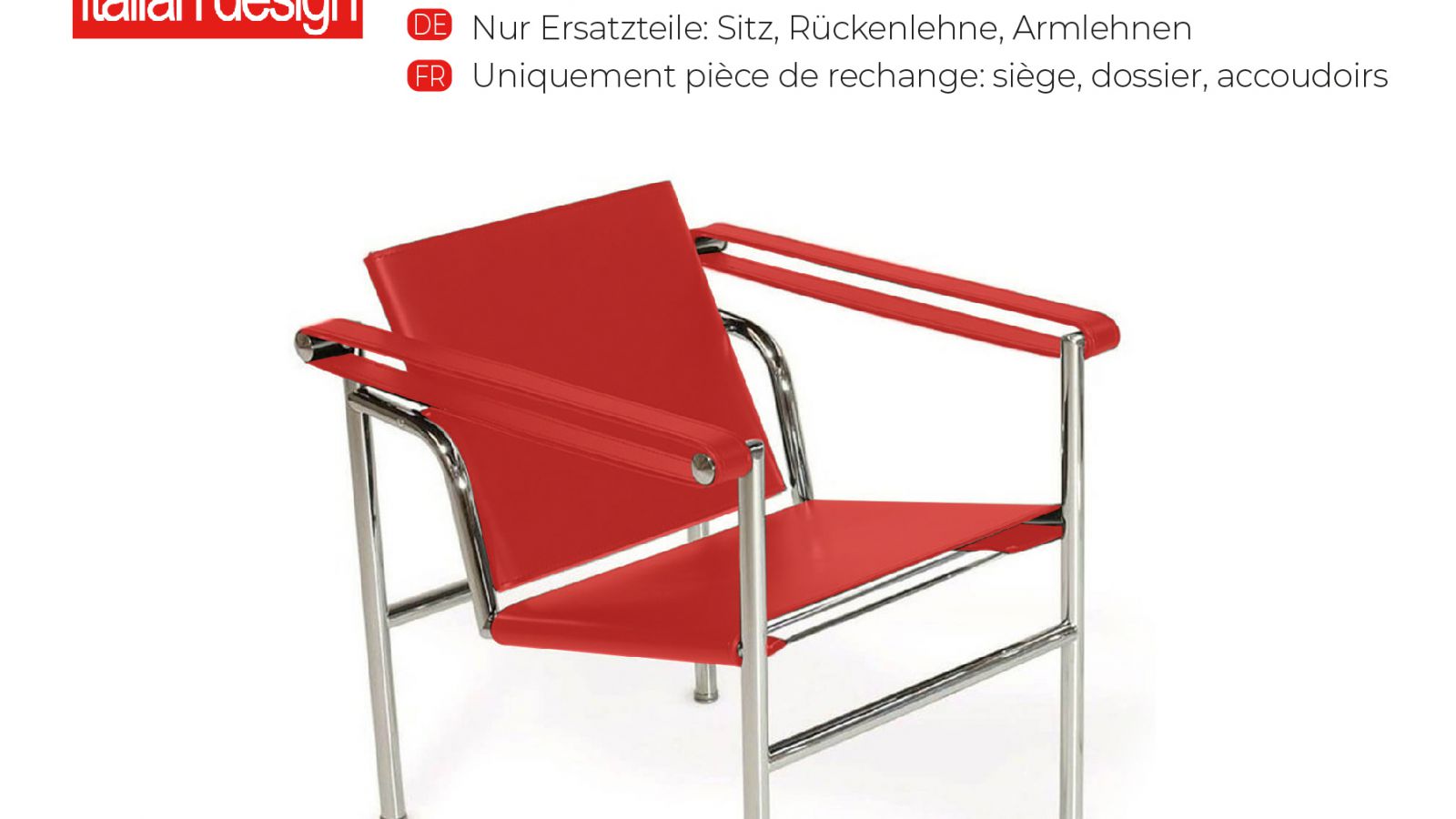 Kippen Sessel CO.02 - Leder-Ersatzteile - Italian Design Contract