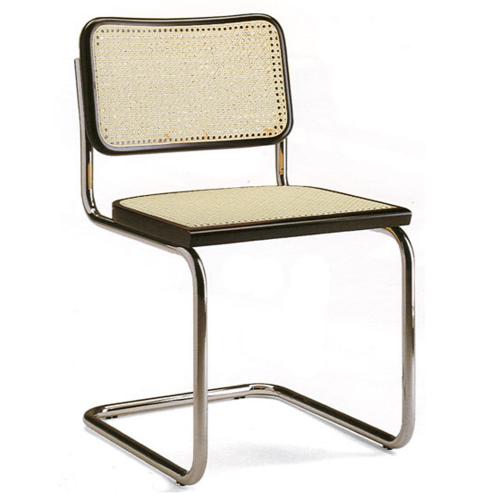 zonsopkomst briefpapier Ontvanger Chair Cesca MB_01 - Marcel Breuer - Metal Frame, Seat with Vienna Cane -  Italian Design Contract