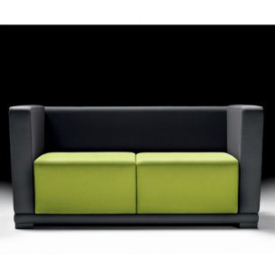 CIRCUIT_4 - Diemme sofa with closed armrests, padded seat