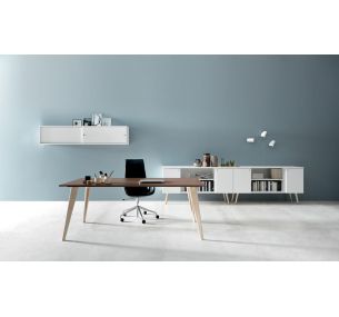 PIGRECO - Martex Schreibtisch mit rechteckiger Platte