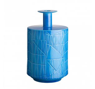 Bethan Laura Wood - Kollektion Guadalupe_Vase A BLW-10 Einfarbig Blau