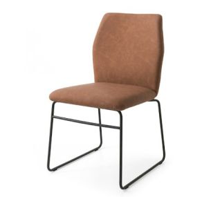 HEXA - Gepolsterter Stuhl mit Metallrohrgestell