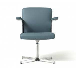 HALFPIPE_MEETING - Swivel Diemme office armchair, Art. HPBTAL01, with ping-back mechanism, padded seat